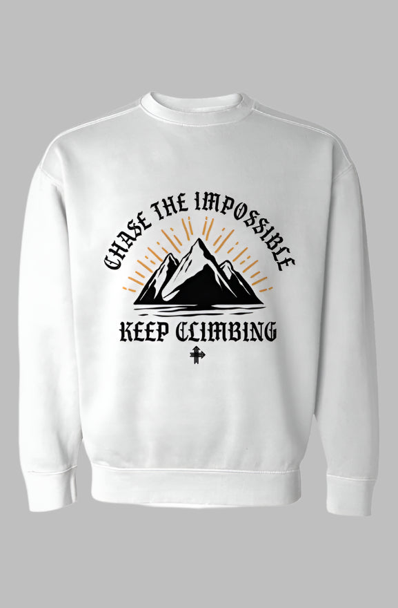 CHASE THE IMPOSSIBLE Upward & Onward Sweatshirt