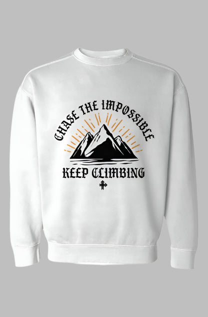 CHASE THE IMPOSSIBLE Upward & Onward Sweatshirt