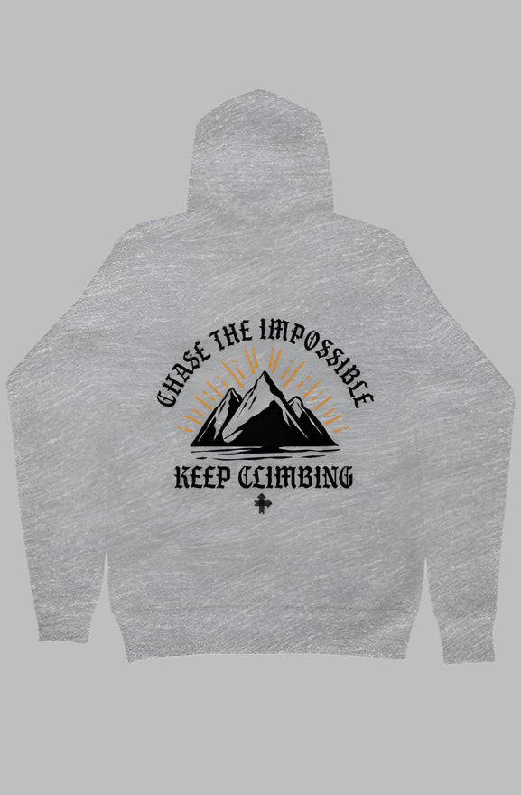 CHASE THE IMPOSSIBLE Upward & Onward Gym Hoodie