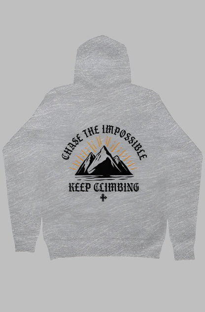 CHASE THE IMPOSSIBLE Upward & Onward Gym Hoodie