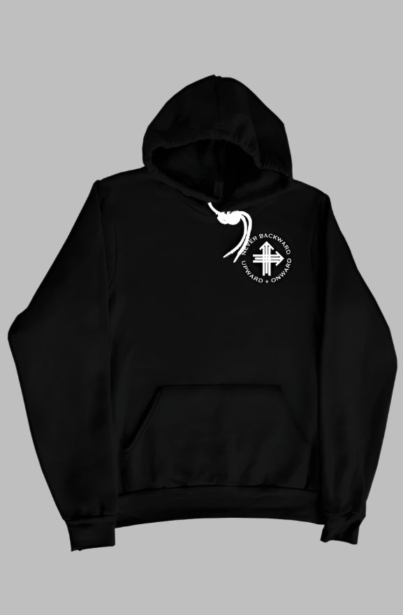 NEVER BACK Upward & Onward Gym Hoodie 