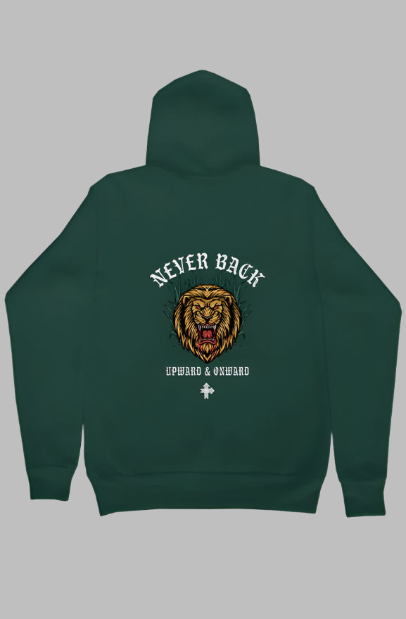 NEVER BACK Upward & Onward Gym Hoodie 