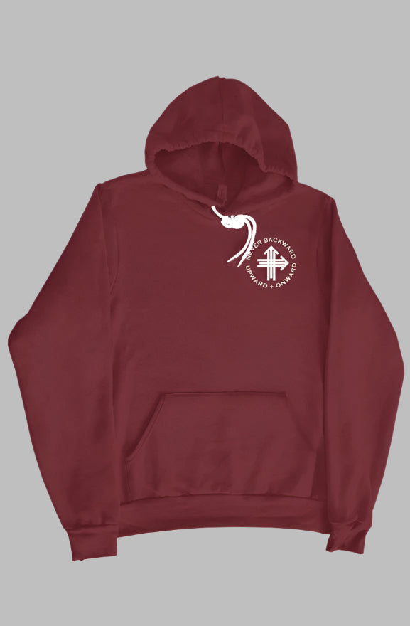 NEVER BACK Upward & Onward Gym Hoodie 