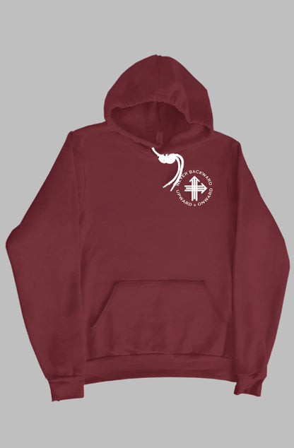 NEVER BACK Upward & Onward Gym Hoodie 