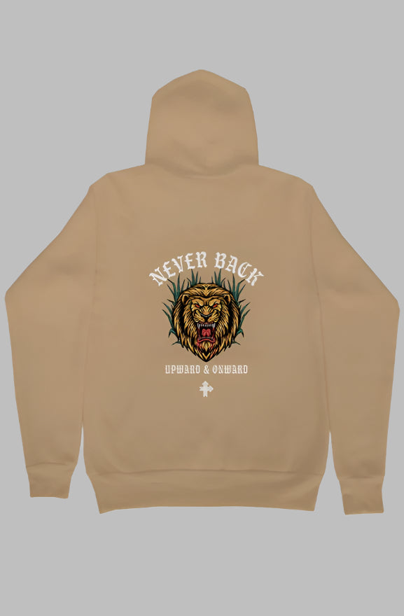 NEVER BACK Upward & Onward Gym Hoodie 