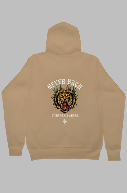 NEVER BACK Upward & Onward Gym Hoodie 
