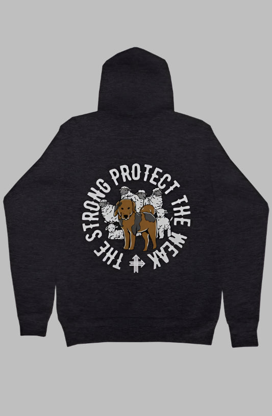 THE STRONG PROTECT THE WEAK Upward & Onward Gym Hoodie