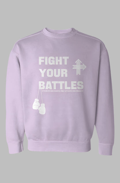 FIGHT YOUR BATTLES Upward & Onward Gym Sweatshirt
