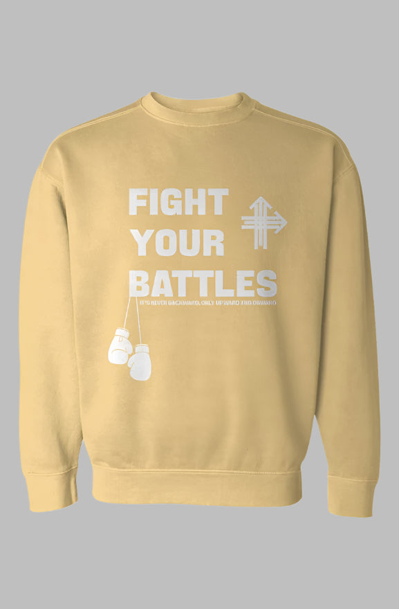 FIGHT YOUR BATTLES Upward & Onward Gym Sweatshirt