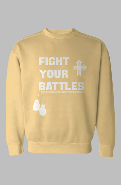 FIGHT YOUR BATTLES Upward & Onward Gym Sweatshirt