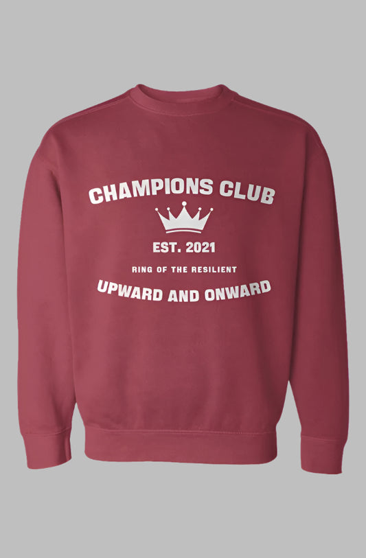CHAMPIONS CLUB Upward & Onward Gym Sweatshirt