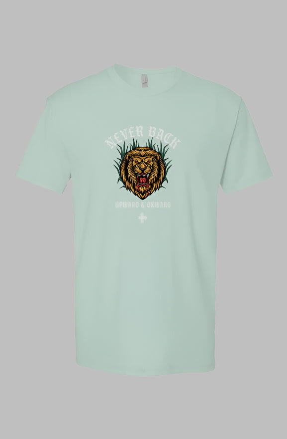 NEVER BACK Upward & Onward Gym Shirt