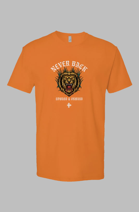 NEVER BACK Upward & Onward Gym Shirt