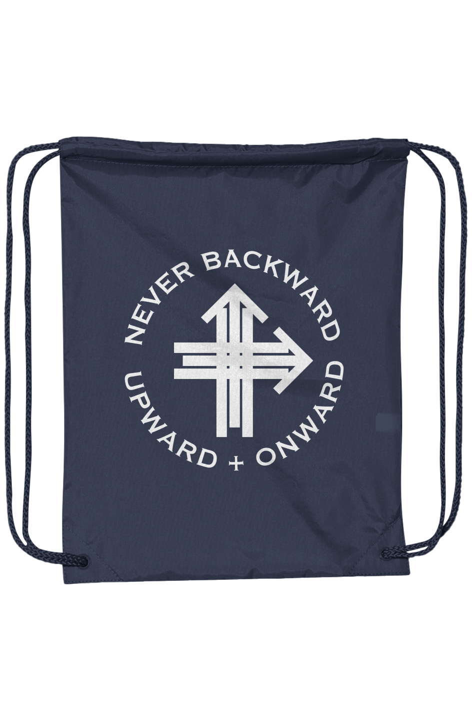 Upward & Onward Drawstring Bag