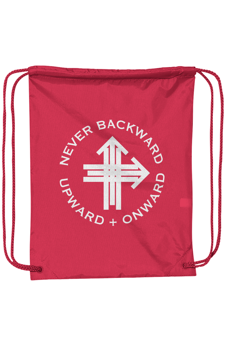 Upward & Onward Drawstring Bag