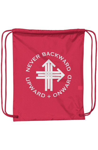 Upward & Onward Drawstring Bag